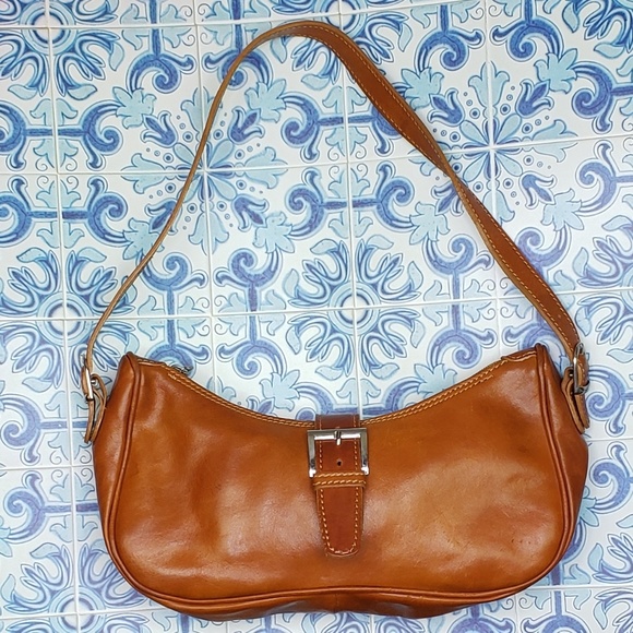 Vintage leather shoulder bag - Picture 2 of 5